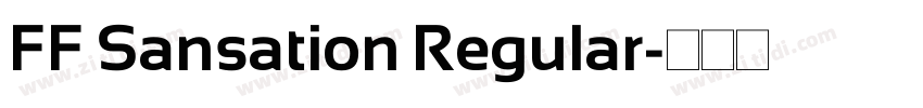FF Sansation Regular字体转换